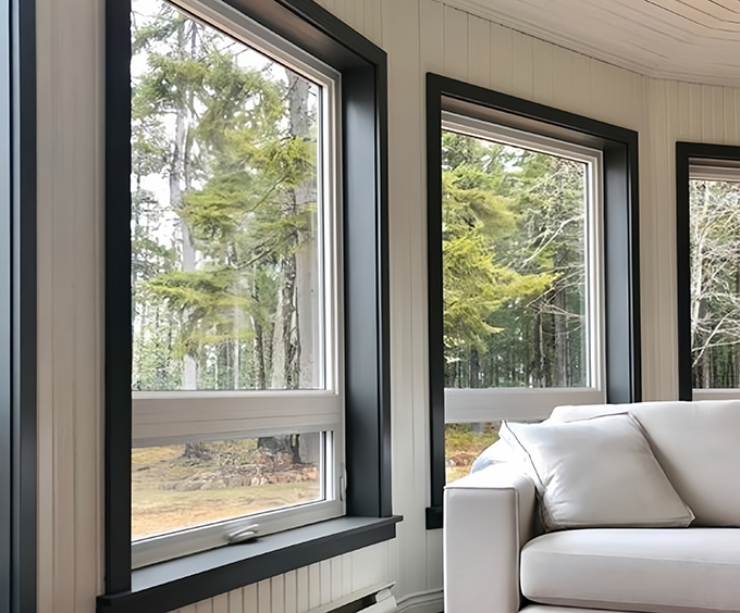 Awning swing window